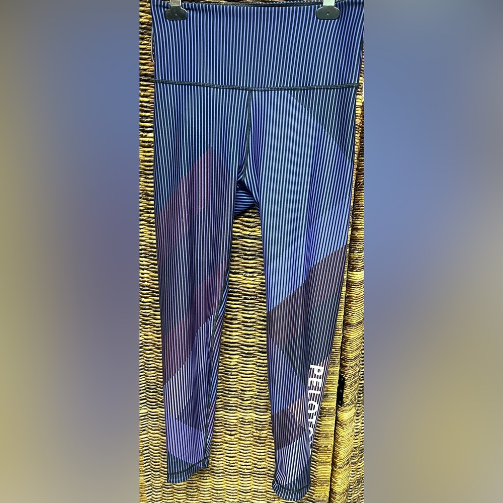 WITH- Peloton Array Purple Striped - Estimated size: Medium, 13 inch waist